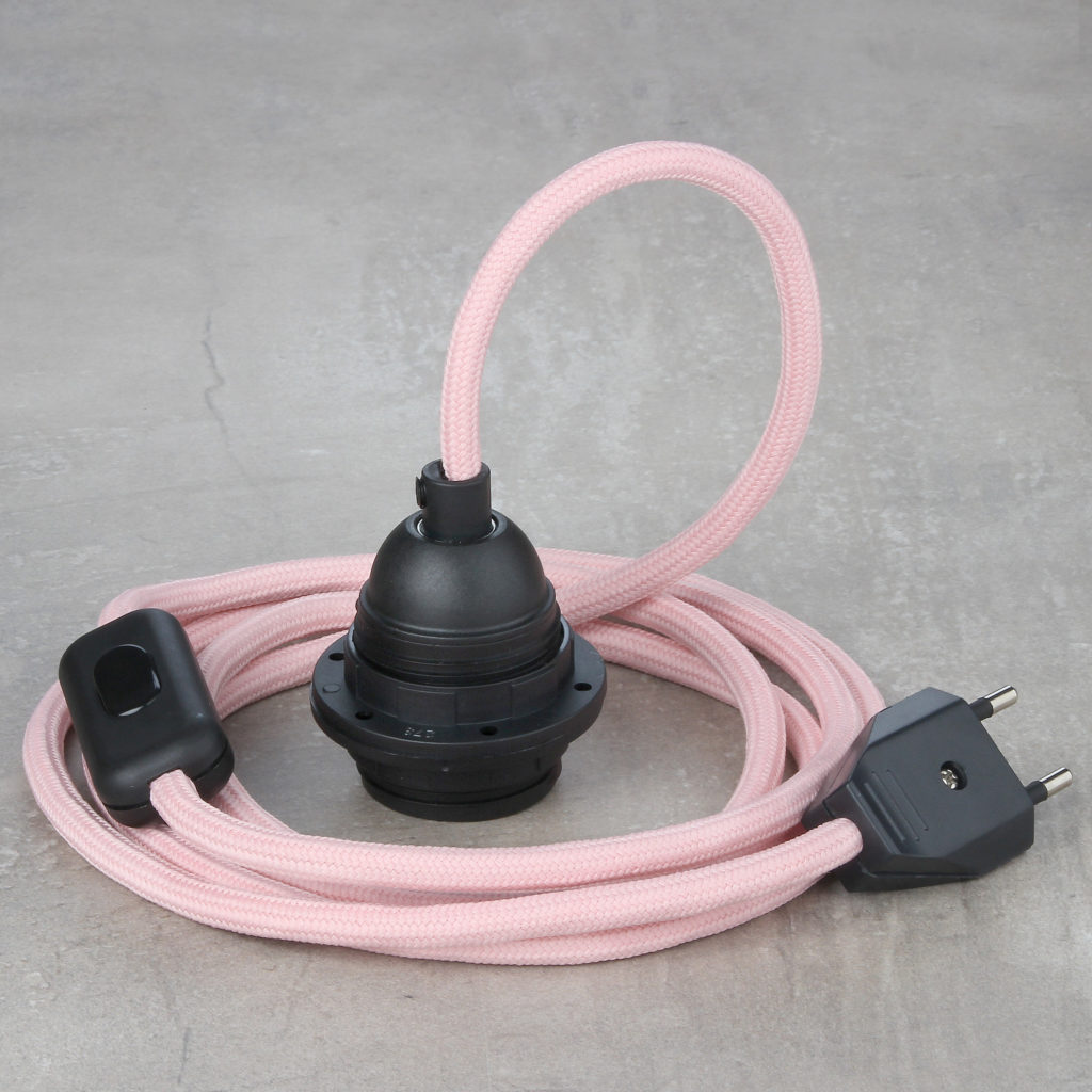 Textilkabel Mit Stecker Und Fassung